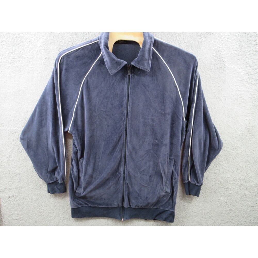 Vintage TRUST USA Men's XLT Velour Track Jacket - Excellent Condition!